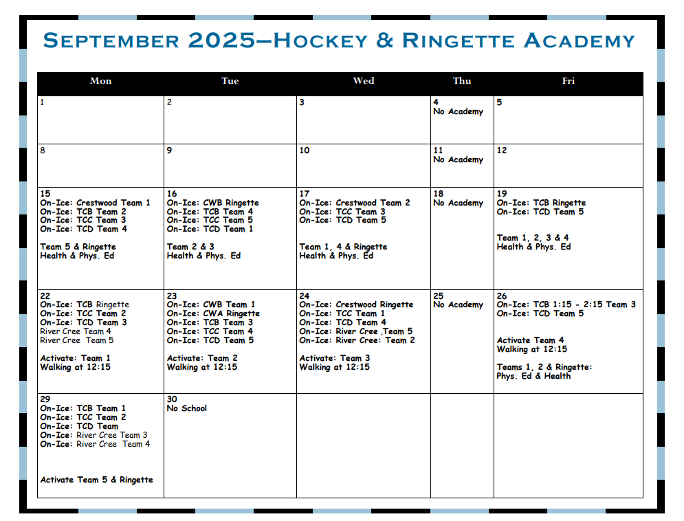 Sept Hockey and Ringette