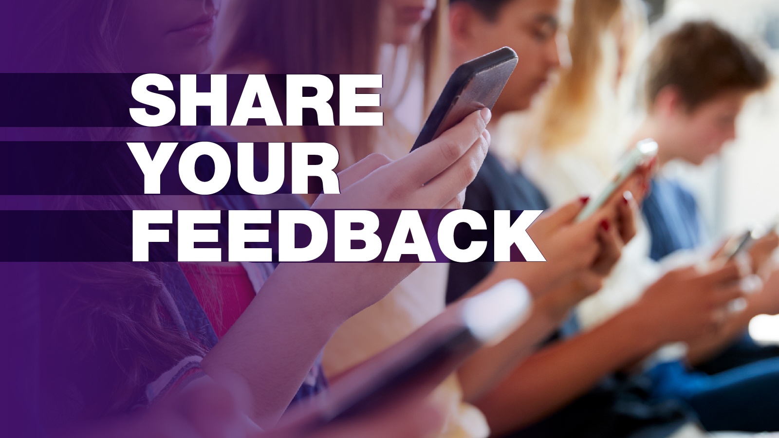 Share Your Feedback Kids Using cellphones